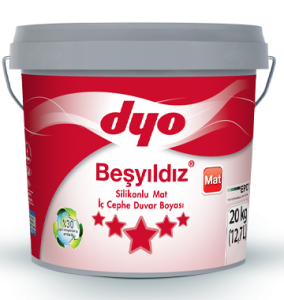 Beşyıldız Silikonlu Mat Boya