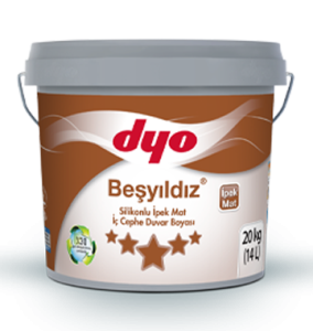 beşyıldız silikonlu ipek mat boya
